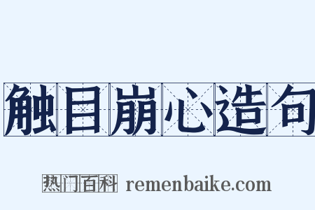 触目崩心造句是什么意思的图片